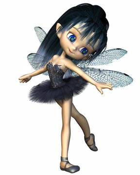 Toon Dragonfly Ballerina Fairy - Blue