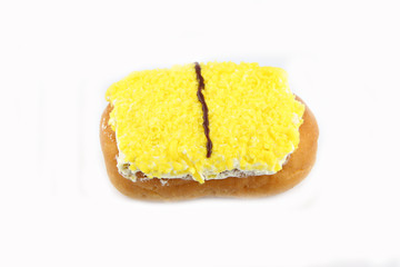 Obraz na płótnie Canvas Yellow color Sushi Donuts.
