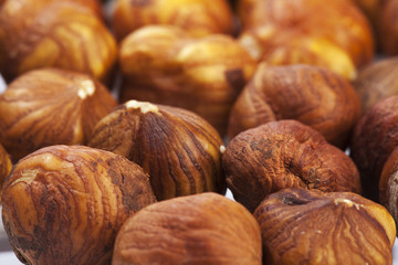 Hazelnut closeup shot