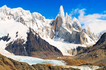Beroemde Cerro Torre in Patagonië, Argentinië, Zuid-Amerika