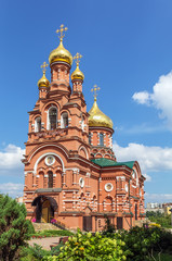 Fototapeta na wymiar Church of All Saints in Krasnoye Selo, Moscow