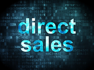 Advertising concept: Direct Sales on digital background