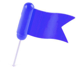 épingle de signalisation drapeau bleu