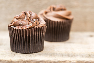 Frosted cupcakes