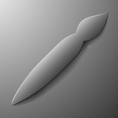 brush , abstract icon, vector style