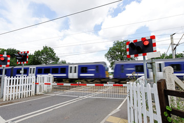 Level Crossing with Train