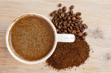 ground coffee