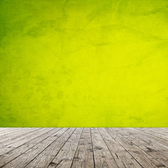 Interior Design With Old Grunge Wallpaper