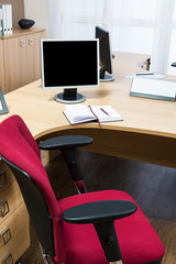 Fototapeta premium monitors on a desk