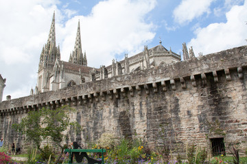Fototapeta na wymiar Katedra św Corentin Quimper