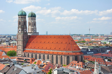 Fototapeta premium Frauenkirche in München / Bayern