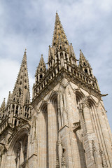 Fototapeta premium La cathédrale saint Corentin de Quimper