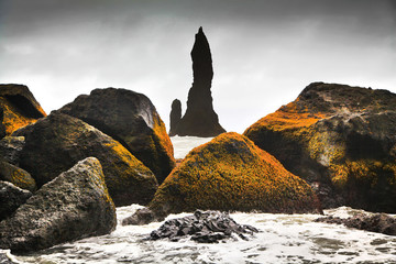 Stunning rock formations in Iceland