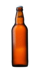 brown glass beer bottle