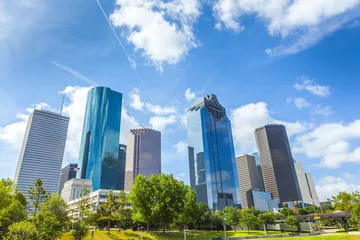 Schilderijen op glas Skyline of Houston, Texas © travelview