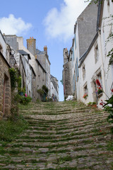 Rue pavée à pont Croix