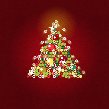Christmas tree card
