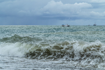 Fototapeta na wymiar Storming sea