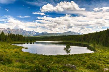 Fototapeta na wymiar Serenity of the Altai mountains