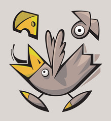 Funny cute Birds