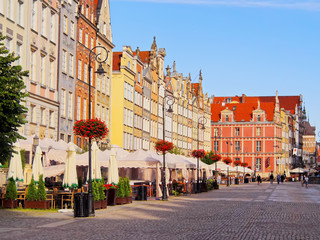 Obraz premium Dlugi Targ Street in Gdansk, Poland