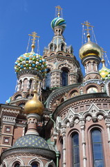 Fototapeta na wymiar Church of the Saviour on Spilled Blood in Saint Petersburg