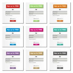 sign up for free ol login form - white colour