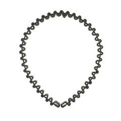 Black hair band isolated on white background