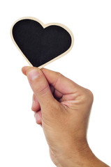 Obraz premium heart-shaped blackboard