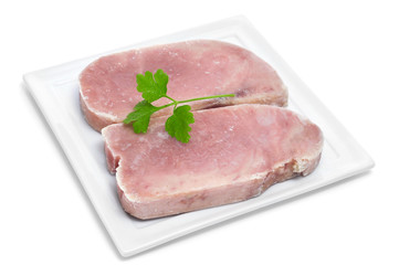 frozen tuna slices