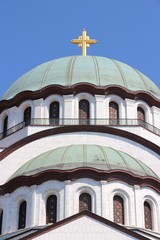 Fototapeta na wymiar Belgrad, Serbia - Katedra Saint Sava