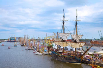 Crédence de cuisine en verre imprimé Naviguer Szczecin - Tall Ship Races 2013, sailing ships and yachts