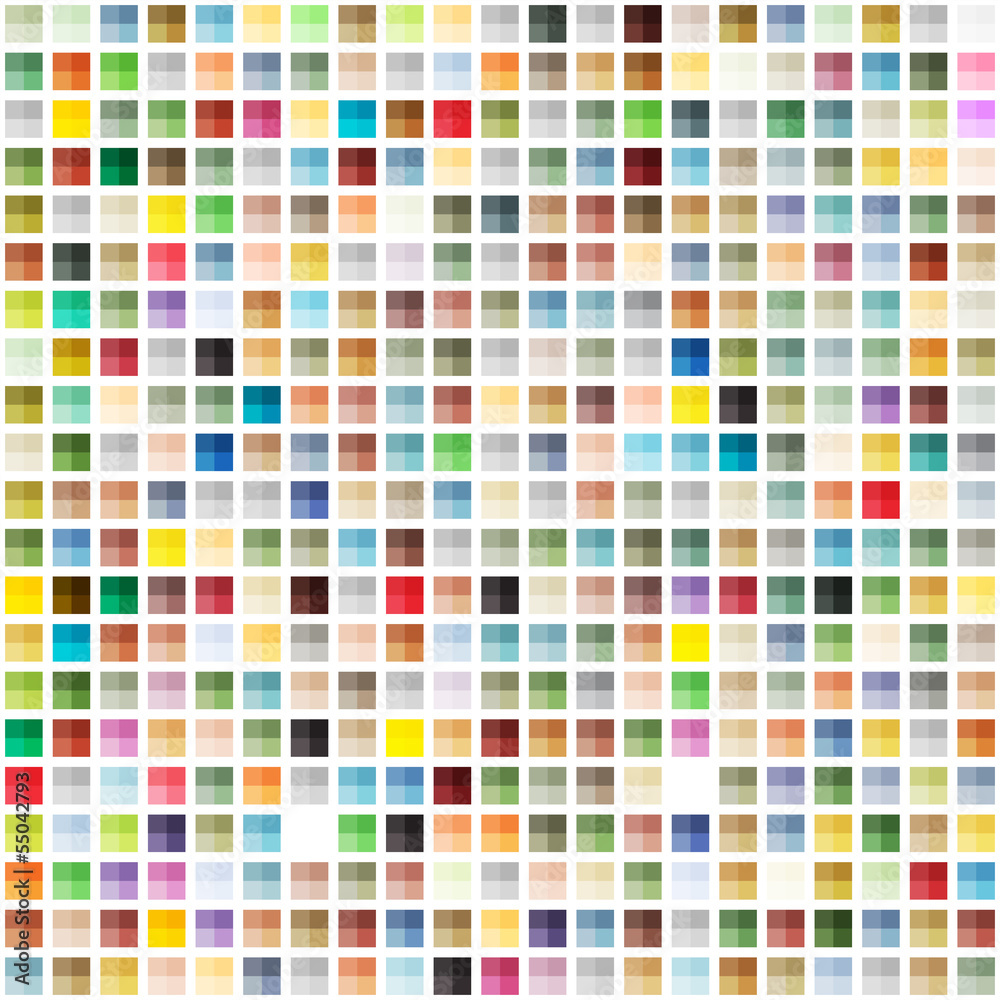 Aufkleber Abstract geometric seamless background of color blocks