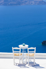 romantic place in Santorini island,Greece - 55042727