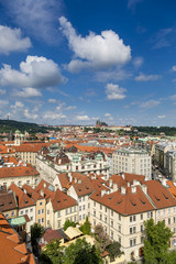 Naklejka na ściany i meble Panoramic view of Prague,Czech Republic