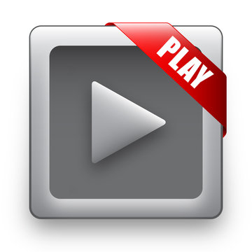 "PLAY" Web Button (launch video watch live media player ok go)