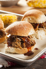 Smoked Barbecue Pulled Pork Sliders