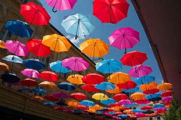 Fototapeta premium colorful umbrellas