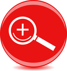 Векторная иконка, значок увеличения