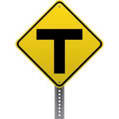 T-intersection sign