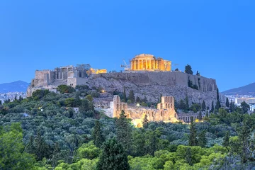 Deurstickers Parthenontempel op de Atheense Akropolis, Griekenland © anastasios71