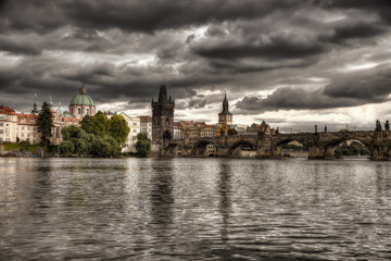 The Charles Bridge in Prague, Czech Republic