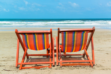 Two beach chairs