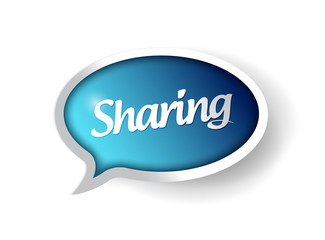 sharing message communication bubble