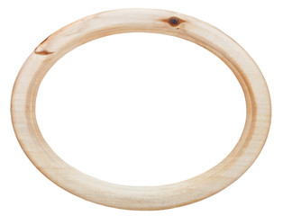 oval light wooden picture frame