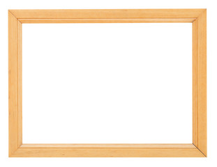 simple yellow wooden picture frame