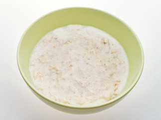 traditional english oat porridge