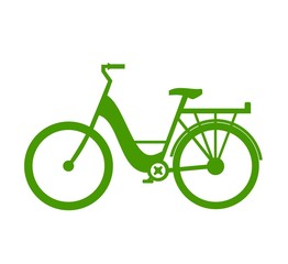 Vélo de ville vert