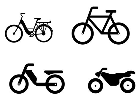 2 roues en 4 ic&ocirc;nes