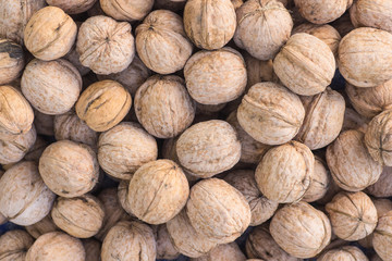 walnuts as background texture